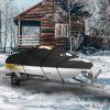 imageMockins Heavy Duty 600D Polyester Oxford Trailerable Boat Cover Fits VHull  TriHull  Fishing Boat  Runabout Boat  Bass Boat  Waterproof ampamp UV Resistant Boat CoverMedium  17  19 x 98