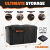 imageMockins XL 66quotx30quotx14quot High Rail Folding Hitch Cargo Carrier w 45 CuFt Trailer Hitch Cargo Carrier Bag  500Lbs Cap Luggage Rack for SUV Car ampamp Truck wRear Signal Lights License Plate Holder ampamp More