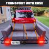 imageMockins XXL 72quotx36quotx6quot Folding Trailer Hitch Cargo Carrier wRear Lights ampamp License Plate Bracket  Weatherproof Steel Luggage Rack for SUV Car ampamp Truck  500Lbs Cap Cargo Hitch Carrier wAccessories72L X 36W X 6H  XXL