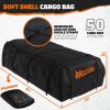 imageMockins XXL 90quotx50quotx6quot Heavy Duty Roof Rack Cargo Carrier w 50 CuFt Waterproof Rooftop Cargo Bag for Top of Car  AllWeather 250 Lbs Cap Car Top Carrier Roof Basket for SUV RV Van wAccessories