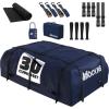 imageMockins 30 CuFt Navy Waterproof Rooftop Cargo Bag For Use With or Without Roof Rack  60quotx43quotx20quot Vinyl Car Rooftop Cargo Carrier Bag  Car Topper Luggage Carrier Waterproof Set wStraps Hooks ampamp More