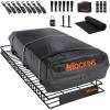 imageMockins 40 Cubic Ft Rooftop Cargo Carrier Bag ampamp Heavy Duty 90quotx50quotx6quot Roof Rack Basket Bundle