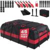 imageMockins 45 CuFt XL Waterproof Rooftop Cargo Bag  75quotx48quotx22quot Heavy Duty Rooftop Cargo Carrier for Use with or wo Roof Rack  Car Roof Bag Set Includes Top of Car Storage Mat Lock Hooks ampamp Straps