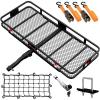 imageMockins 60quotx24quotx6quot Heavy Duty Trailer Hitch Cargo Carrier with 500 Lbs Capacity  Great for Camping Road Trips Moving ampamp More  Hauling Set Includes Straps Net Lock ampamp StabilizerExtra Large 60 L X 24 W X
