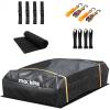 imageMockins XXL 50 CuFt Waterproof Rooftop Cargo Bag for Top of Car Storage  85quotx50quotx20quot AllWeather Soft Shell Vinyl Cargo Roof Bag  Car Top Carrier Without Roof Rack  Roof Rack Bag wAccessories25 Cubic Ft  60x43x17