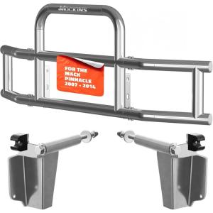 imageMockins 90x115x255 Bumper Guard ampamp Front Bumper Bracket Set for Mack Pinnacle Models 200714  Folding Stainless Steel Grille Guard ampamp Mounting Bracket Kit for AllWeather Truck Protection