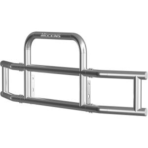 imageMockins 90x115x255 Stainless Steel Front Bumper Guard for Trucks  AllWeather 75 Ft Universal Grille Guard for SemiTrailer Truck Protection  Compatible with Variety of Mounting Bracket Sets