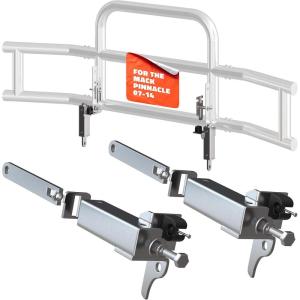 imageMockins Mack Pinnacle 20072014 Bumper Guard Mounting Bracket Set  HeavyDuty AllWeather Folding Front Bumper Bracket wHardware Included to Attach Deer Guard for Mack Pinnacle 0714 Semi TruckMack Pinnacle 0714