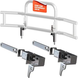 imageMockins Mack Pinnacle 20072014 Bumper Guard Mounting Bracket Set  HeavyDuty AllWeather Folding Front Bumper Bracket wHardware Included to Attach Deer Guard for Mack Pinnacle 0714 Semi TruckPeterbilt 386  587  19