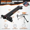 imageMockins 450 Lbs Capacity Swing Away Hitch Adapter for 2quot Receiver  120 Hitch Swing Arm Pivot Angle  Heavy Duty Swing Away Bike Rack ampamp Cargo Carrier Extender Accessory for Easy Rear Vehicle Access