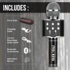 imageMockins Silver Bluetooth Karaoke Microphone for Kids with Built in Wireless Speaker Wireless Microphone Karaoke Compatible with iOS ampamp Android  AllinOne MicBlack