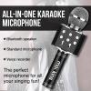 imageMockins Silver Bluetooth Karaoke Microphone for Kids with Built in Wireless Speaker Wireless Microphone Karaoke Compatible with iOS ampamp Android  AllinOne MicBlack