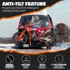 imageMockins 83quot Tilting Motorcycle Hitch Carrier  500 Lbs Capacity eBike Rack wEasy Loading Ramp for Up to 55quot W Tires  Dirt Bike Rack Hitch Hauler Set wLicense Plate Holder Stabilizer ampamp Straps