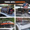 imageMockins 20 Cubic Ft Rooftop Cargo Carrier Bag ampamp Heavy Duty 64quotx39quotx6quot Roof Rack Basket Bundle