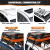 imageMockins 20 Cubic Ft Rooftop Cargo Carrier Bag ampamp Heavy Duty 64quotx39quotx6quot Roof Rack Basket Bundle