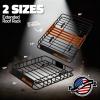 imageMockins 50x36x45 Extendable Rooftop Cargo Carrier amp 18 CuFt Orange Waterproof Roof Cargo Bag  250 Lbs Capacity Weatherproof SUV amp Car Roof Rack Basket with Car Top Carrier Bag amp Accessories50x36x45  18 CuFt Bag