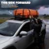 imageMockins 50x36x45 Extendable Rooftop Cargo Carrier amp 18 CuFt Orange Waterproof Roof Cargo Bag  250 Lbs Capacity Weatherproof SUV amp Car Roof Rack Basket with Car Top Carrier Bag amp Accessories50x36x45  18 CuFt Bag