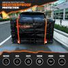 imageMockins 6 Raised Shank Folding Luggage Rack 48x20x6 amp 15 Cu Ft Waterproof Cargo Bag  HeavyDuty 500 Lbs Capacity Trailer Hitch Cargo Carrier for SUV Car Truck ATV amp More wAccessoriesMedium 48L X 20W X 6H