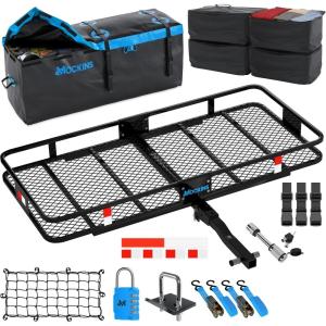 imageMockins 29x2312 Cargo Carrier Packing Cubes 6 Pack  Truck Bed Cargo Bag PrePacking Set  Each Trailer Hitch Cargo Carrier Bag Cube Holds 90 Lbs  Great for Waterproof Storage Bag Organization60X20X6  16 CuFt Bag  Packing Cubes