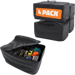 imageMockins 29x2312 Cargo Carrier Packing Cubes 6 Pack  Truck Bed Cargo Bag PrePacking Set  Each Trailer Hitch Cargo Carrier Bag Cube Holds 90 Lbs  Great for Waterproof Storage Bag Organization4 Packing Cubes  29x19x12