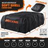imageMockins 35 Cu Ft Black Rooftop Cargo Carrier Bag  60x42x24 Roof Bag Cargo Carrier for Top of Vehicle  Vehicle SoftShell Carriers for Car Roof Storage wAccessories  Use with or wo Roof Rack