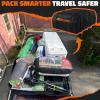 imageMockins 35 Cu Ft Black Rooftop Cargo Carrier Bag  60x42x24 Roof Bag Cargo Carrier for Top of Vehicle  Vehicle SoftShell Carriers for Car Roof Storage wAccessories  Use with or wo Roof Rack