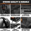 imageMockins 35 Cu Ft Black Rooftop Cargo Carrier Bag  60x42x24 Roof Bag Cargo Carrier for Top of Vehicle  Vehicle SoftShell Carriers for Car Roof Storage wAccessories  Use with or wo Roof Rack