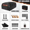 imageMockins 35 Cu Ft Black Rooftop Cargo Carrier Bag  60x42x24 Roof Bag Cargo Carrier for Top of Vehicle  Vehicle SoftShell Carriers for Car Roof Storage wAccessories  Use with or wo Roof Rack