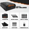imageMockins 25 CuFt Waterproof Rooftop Cargo Bag for Top of Car  60x43x17 AllWeather 840D Vinyl Car Top Carrier Without Roof Rack  No Rack Rooftop Cargo Carrier Bag with Mat Lock Hooks amp Straps