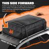 imageMockins 25 CuFt Waterproof Rooftop Cargo Bag for Top of Car  60x43x17 AllWeather 840D Vinyl Car Top Carrier Without Roof Rack  No Rack Rooftop Cargo Carrier Bag with Mat Lock Hooks amp Straps