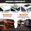 imageMockins 30 Cu Ft Weatherproof Car Roof Cargo Carrier Bag for Top of Car Storage  60x43x20 Waterproof SoftShell 840D Roof Bag  No Rack Rooftop Cargo Carrier with Mesh Mat Lock Hooks amp Straps