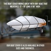 image:imageMockins Large Waterproof Boat Cover 2022 Ft  Trailerable AllWeather 600D Polyester Oxford Boat Tarp with 100 Beam Width  Fits Bass Fishing amp Runabout Boats  Includes TieDown Straps amp Ratchets1719 x 98  150D  Medium