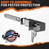 image:imageMockins Grille Guard Mounting Bracket Set for 2022Present Peterbilt 386 amp 587  Folding Front Bumper Guard Bracket Kit with Hardware  Galvanized Iron amp Stainless Steel Semi Truck Deer Guard MountsPeterbilt 386  587  19