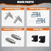 image:imageMockins Grille Guard Mounting Bracket Set for 2022Present Peterbilt 386 amp 587  Folding Front Bumper Guard Bracket Kit with Hardware  Galvanized Iron amp Stainless Steel Semi Truck Deer Guard MountsMack Pinnacle 0714