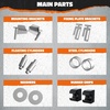 image:imageMockins Grille Guard Mounting Bracket Set for 2022Present Peterbilt 386 amp 587  Folding Front Bumper Guard Bracket Kit with Hardware  Galvanized Iron amp Stainless Steel Semi Truck Deer Guard MountsFreightliner Cascadia 0717