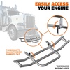 image:imageMockins Grille Guard Mounting Bracket Set for 2022Present Peterbilt 386 amp 587  Folding Front Bumper Guard Bracket Kit with Hardware  Galvanized Iron amp Stainless Steel Semi Truck Deer Guard MountsPeterbilt 386  587  22Present