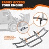 image:imageMockins Grille Guard Mounting Bracket Set for 2022Present Peterbilt 386 amp 587  Folding Front Bumper Guard Bracket Kit with Hardware  Galvanized Iron amp Stainless Steel Semi Truck Deer Guard MountsMack Pinnacle 0714