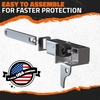 image:imageMockins Grille Guard Mounting Bracket Set for 2022Present Peterbilt 386 amp 587  Folding Front Bumper Guard Bracket Kit with Hardware  Galvanized Iron amp Stainless Steel Semi Truck Deer Guard MountsMack Pinnacle 0714