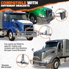 image:imageMockins Grille Guard Mounting Bracket Set for 2022Present Peterbilt 386 amp 587  Folding Front Bumper Guard Bracket Kit with Hardware  Galvanized Iron amp Stainless Steel Semi Truck Deer Guard MountsFreightliner Cascadia 0717