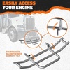 image:imageMockins Grille Guard Mounting Bracket Set for 2022Present Peterbilt 386 amp 587  Folding Front Bumper Guard Bracket Kit with Hardware  Galvanized Iron amp Stainless Steel Semi Truck Deer Guard MountsPeterbilt 386  587  19