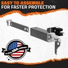 image:imageMockins Grille Guard Mounting Bracket Set for 2022Present Peterbilt 386 amp 587  Folding Front Bumper Guard Bracket Kit with Hardware  Galvanized Iron amp Stainless Steel Semi Truck Deer Guard MountsPeterbilt 386  587  0612
