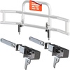 image:imageMockins Grille Guard Mounting Bracket Set for 2022Present Peterbilt 386 amp 587  Folding Front Bumper Guard Bracket Kit with Hardware  Galvanized Iron amp Stainless Steel Semi Truck Deer Guard MountsPeterbilt 386  587  22Present