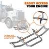 image:imageMockins 75 Ft Stainless Steel Front Bumper Guard for Trucks amp Mounting Bracket Compatible with 2022Present Peterbilt 386 amp 587  90 Grille Guard amp Folding Brackets  Semi Truck Bumper Protector Set
