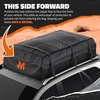 image:imageMockins 40 CuFt XXL SoftShell Car Roof Bag 72x48x20 with Accessories  Waterproof Rooftop Cargo Carrier for Top of Vehicle  Car Top Carrier Without Roof Rack for Car Truck SUV Van amp RV40 Cubic Feet
