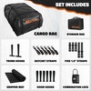 image:imageMockins 40 CuFt XXL SoftShell Car Roof Bag 72x48x20 with Accessories  Waterproof Rooftop Cargo Carrier for Top of Vehicle  Car Top Carrier Without Roof Rack for Car Truck SUV Van amp RV40 Cubic Feet