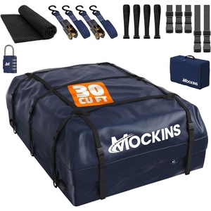 image:imageMockins 40 CuFt XXL SoftShell Car Roof Bag 72x48x20 with Accessories  Waterproof Rooftop Cargo Carrier for Top of Vehicle  Car Top Carrier Without Roof Rack for Car Truck SUV Van amp RV30 Cubic Feet